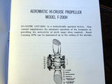 Aeromatic Propellers F-200 & F-200H Field Service Manual