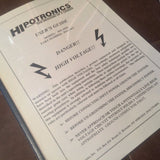 HIpotronics Power Supply Model 801-1000 Operation & Service Manual.