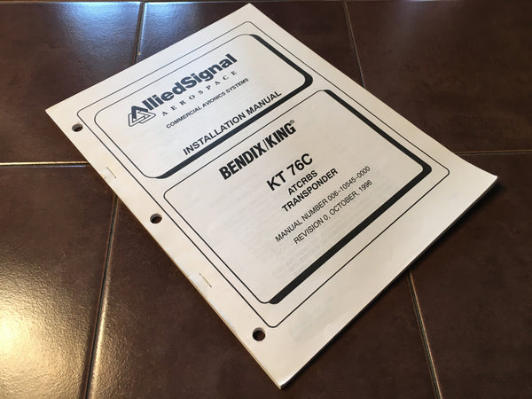 King KT-76C Transponder Install Manual. – G's Plane Stuff
