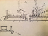 Aeroflot Tupolev Tu-134 & Ty-134A Crusty Technological instructions on chassis replacement booklet. Circa 1974.