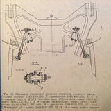 Aeroflot Tupolev Tu-134 & Ty-134A Crusty Technological instructions on chassis replacement booklet. Circa 1974.