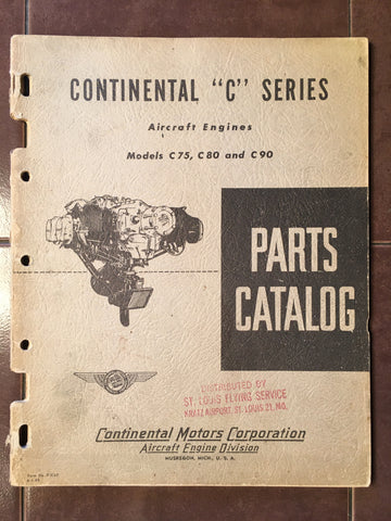Continental C-75, C-80 & C-90 C Series Parts Manual