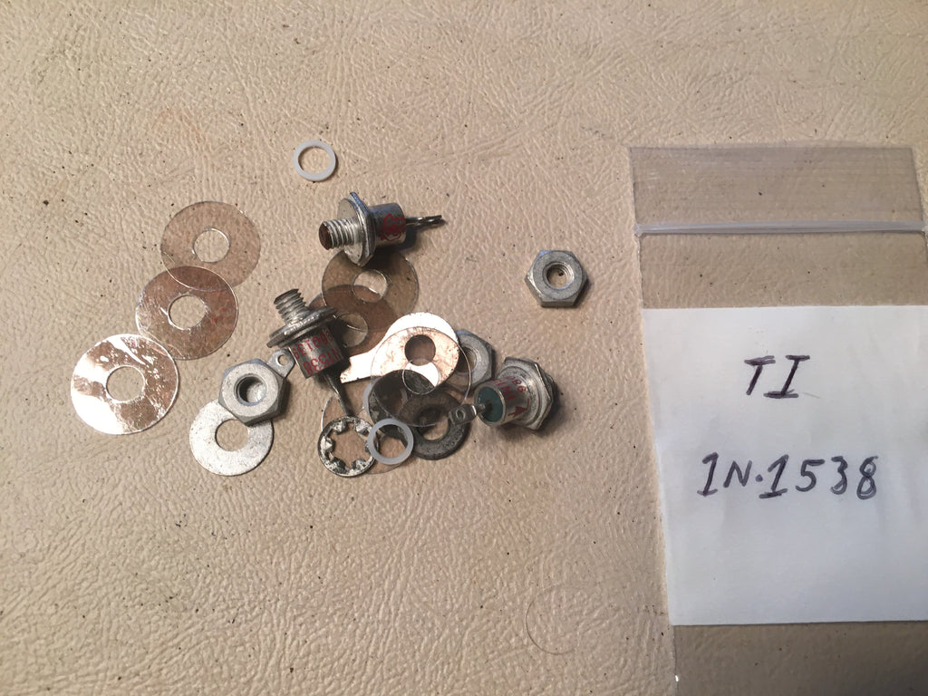3, Texas Instruments 1N1538, 1N 1538, Semiconductor Rectifier Diode,  NOS.