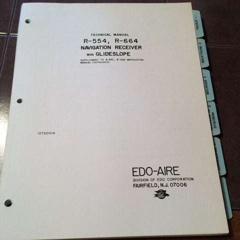 Edo R-554 & R-664 Install & Service Manual.