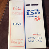 1971 Cessna Aerobat 150 Owner's Manual.