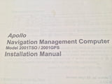 Apollo NMC 2001TSO and 2001GPS Install Manual. 2001 TSO, 2001 GPS.