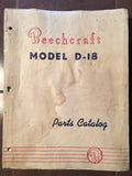 Original 1949-1962 Beechcraft D18S and D18C Parts Manual.