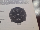 1943 Sperry A-3 Autopilot Operation Instruction Manual.