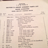 1944 Electric Auto-Lite MBG-4011 Starting Motor Instruction & Parts Manual.