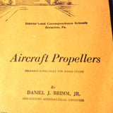 Aviation Propellers Booklet, covers Curtiss Hamilton-Standard Lycoming   Circa 1943