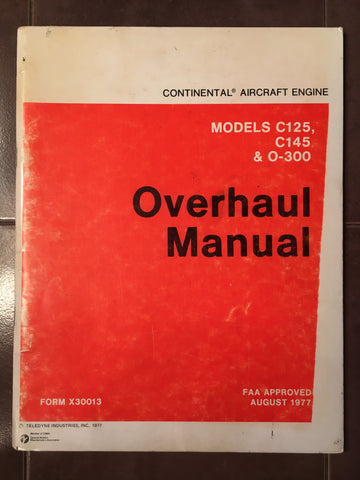 Continental C125, C145 & O-300 Overhaul Manual.