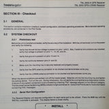 Trimble TNL 2000A & TNL 3000 Install & Checkout Manual.
