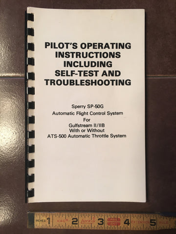 Sperry SP-50G AFCS in Gulfstream II & IIB Pilot's Operating Guide.