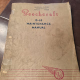1950 Beechcraft D-18 Maintenance Manual.