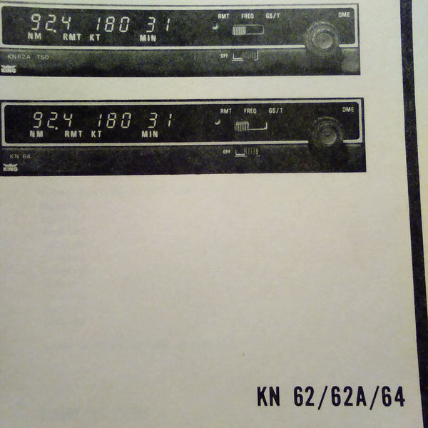 King KN62, KN62A & KN64 Install Manual. G's Plane Stuff