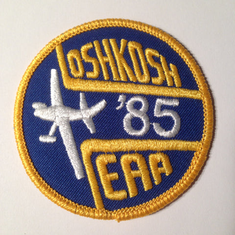 Original EAA Oshkosh 1985 Patch.  Never used 3" Cloth.