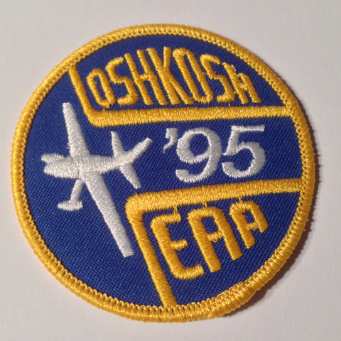 Original EAA Oshkosh 1995 Patch.  Never used 3" Cloth.