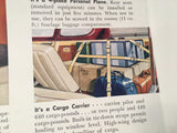 1948 Stinson Flying Station Wagon 4 page Sales Brochure, 7.5x11".