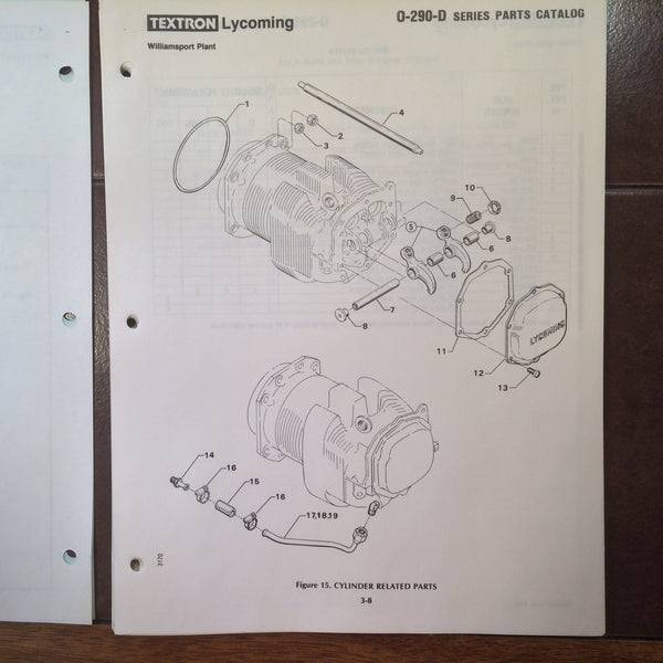 Lycoming O-290-D Series Parts Manual. – G's Plane Stuff