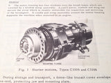 Lucas Starter Motor C3305 & C3306 Technical Manual.  Circa 1976