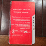 Gates Learjet 25B and 25C Normal & Emergency Checklist.