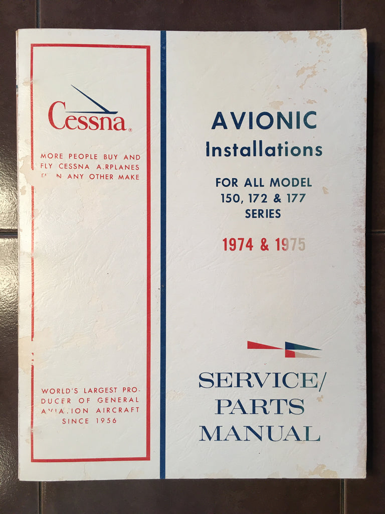 Factory Avionics Wiring Book 1974-1975 Cessna 150, 172, & 177 Manual.