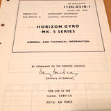 Artificial Horizon Gyro Mk. 5 Series Technical Manual.  Circa 1966.