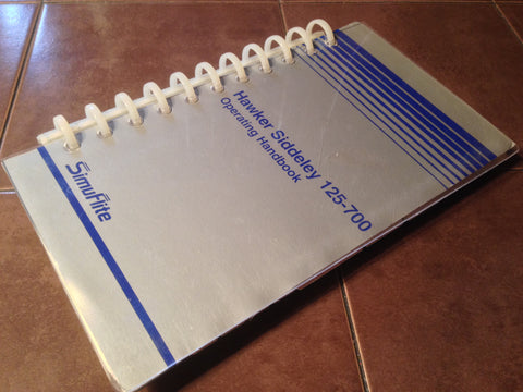 CAE SimuFlite Hawker Siddeley 125-700 Operating Handbook.