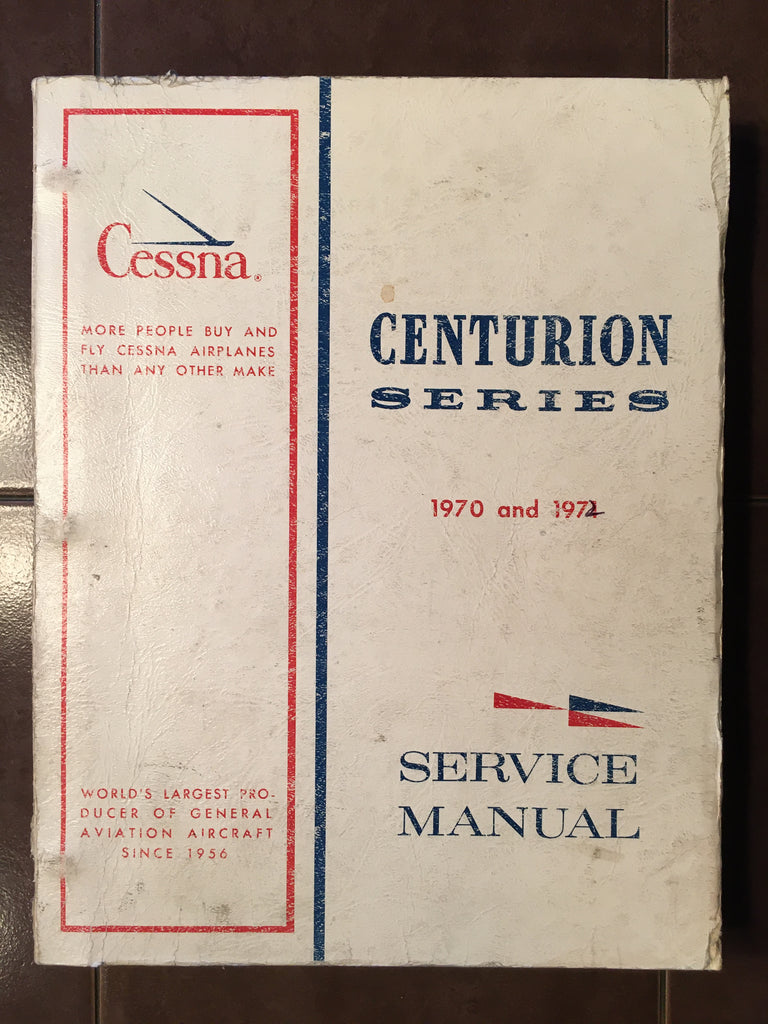 1970-1972 Cessna Aircraft Model 210K, 210L, T210K &7 T210L Service Manual.