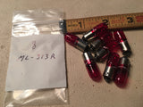 8 Micro Lamps ML-313R, New, Red.
