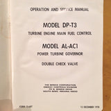 Bendix DP-T3 Fuel Control & AL-AC1 Governor Operation & Service Manual.  Circa 1978