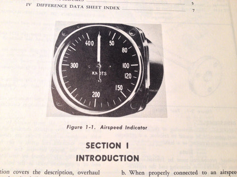 1952 Kollsman Airspeed Indicators AN5860T2 AN5861T2 AN5860-2 AN5861-1 Overhaul Manual.