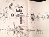1945 American Bosch Magneto SF9LU-3 & SF9LC-3 Service & Parts Booklet Manual.