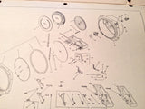 1950s Eclipse-Pioneer Airspeed Indicators 1402, 1423, 1415, 1426, 1432 Parts Manual.