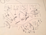 1950s Eclipse-Pioneer Airspeed Indicators 1402, 1423, 1415, 1426, 1432 Parts Manual.