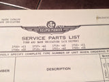 1950s Eclipse-Pioneer Air-Driven Turn & Bank Indicators Parts Manual.