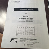 Gables G7168-01 Audio Control Install Manual