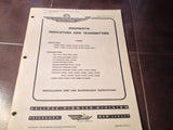 1949 Eclipse-Pioneer Magnesyn Indicators & Transmitters Install & Line Maintenance Manual.