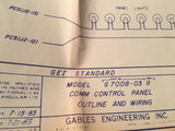 Gables 701 Series, G7008 & G7009 Wiring Diagrams & Parts Lists Manual.