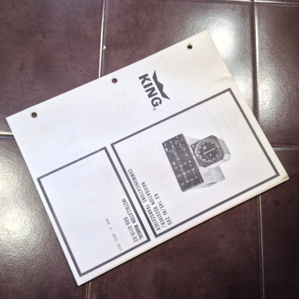 King KX-145 NavCom and KI-205 Indicator Install Manual. – G's