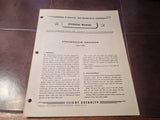 1943 Pioneer Synchronizer Indicator 2283 Overhaul Manual.