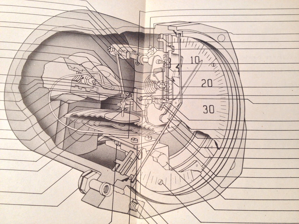 1943 Bendix Pioneer Sensitive Airspeed Indicator 1432-A1 Overhaul Manual.