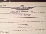 1950s Eclipse-Pioneer Amplifier & Signal Generator 15401, 15405, 15406 Parts Manual.