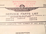 1950s Eclipse-Pioneer Amplifer-Throttle Servo 15403 Series Parts Manual.