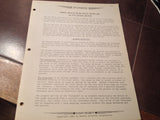 1941 Bendix Pioneer General Install & Service Instructions for 400 Hz Autosyn Equipment Booklet.
