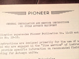1941 Bendix Pioneer General Install & Service Instructions for 60 Hz Autosyn Equipment Booklet.