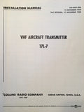 Collins 17L-7 VHF Install Manual.