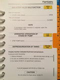 Falcon 2000 Emergency/Abnormal Procedures Pilot Checklist.