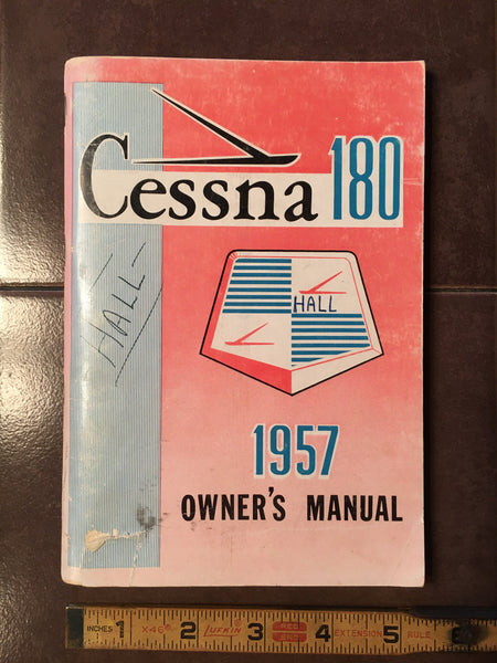 【美品商品】CE owner's manual 1957 Cessna 180 Owner's Manual. – G's Plane Stuff
