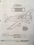 Zenair Alarus CH-2000 Flight Manual.